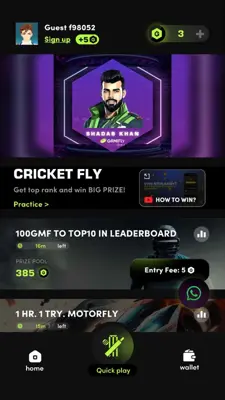 Cricket Fly android App screenshot 0